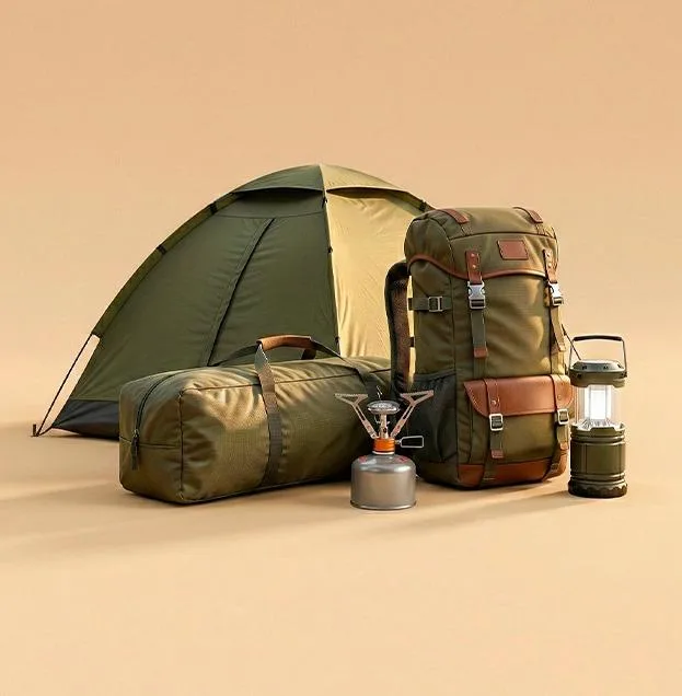 Camping gear for outdoor guide